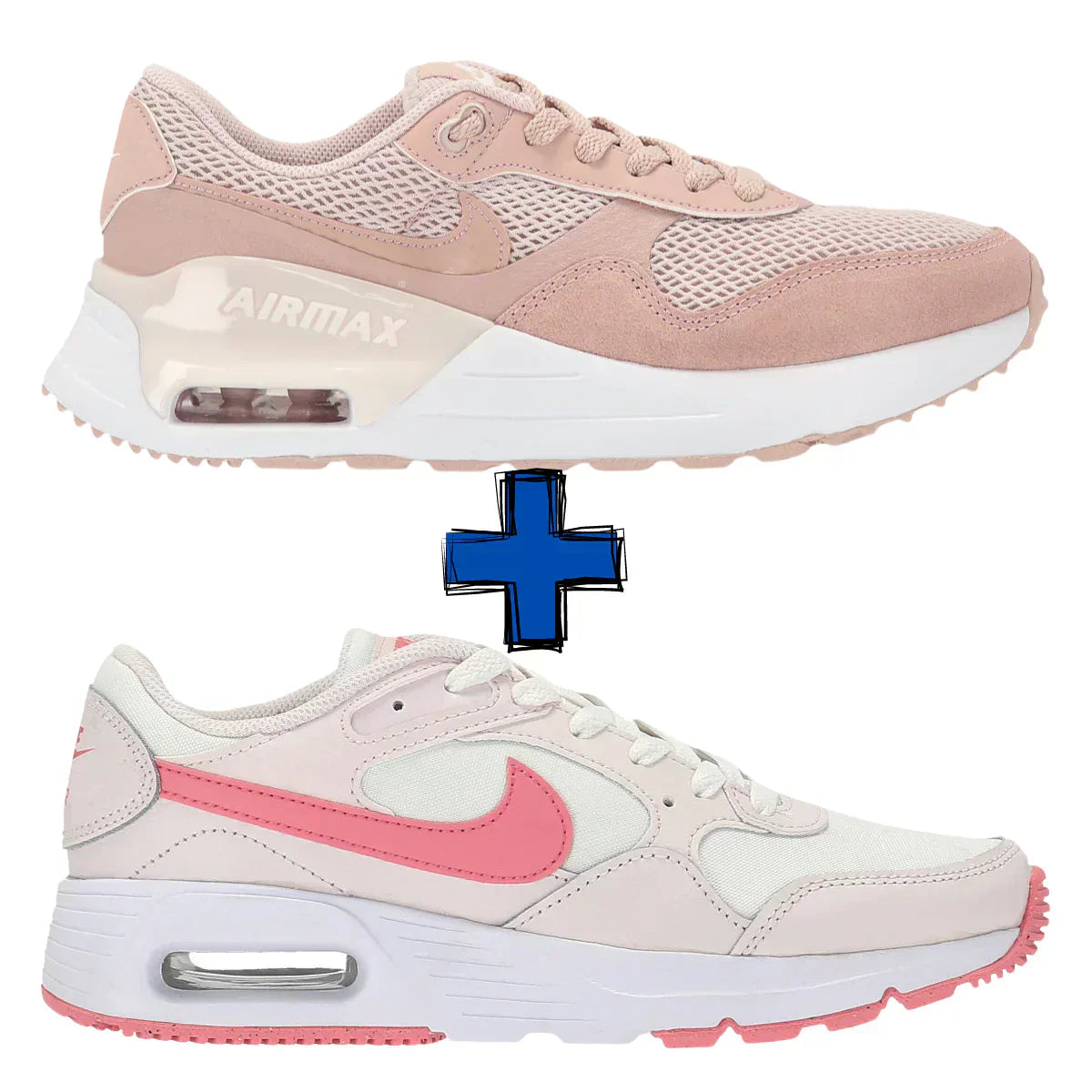 COMBO AVEC BASKETS Nike Air Max Systm Femme + Nike Air Max SC Femme