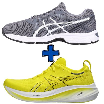 COMBO AVEC BASKETS Asics Gel-Nimbus 26 + Asics Gel-Impression 10